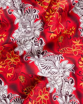 Polynesian fabric KARI Red - Tissushop
